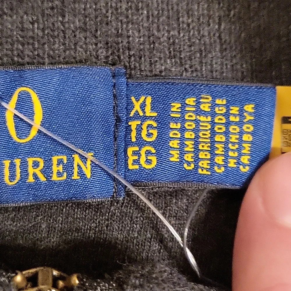 NWT Men's XL Polo Ralph Lauren French Knit Half-Zip Long Sleeve Pullover Sweater - Picture 5 of 9